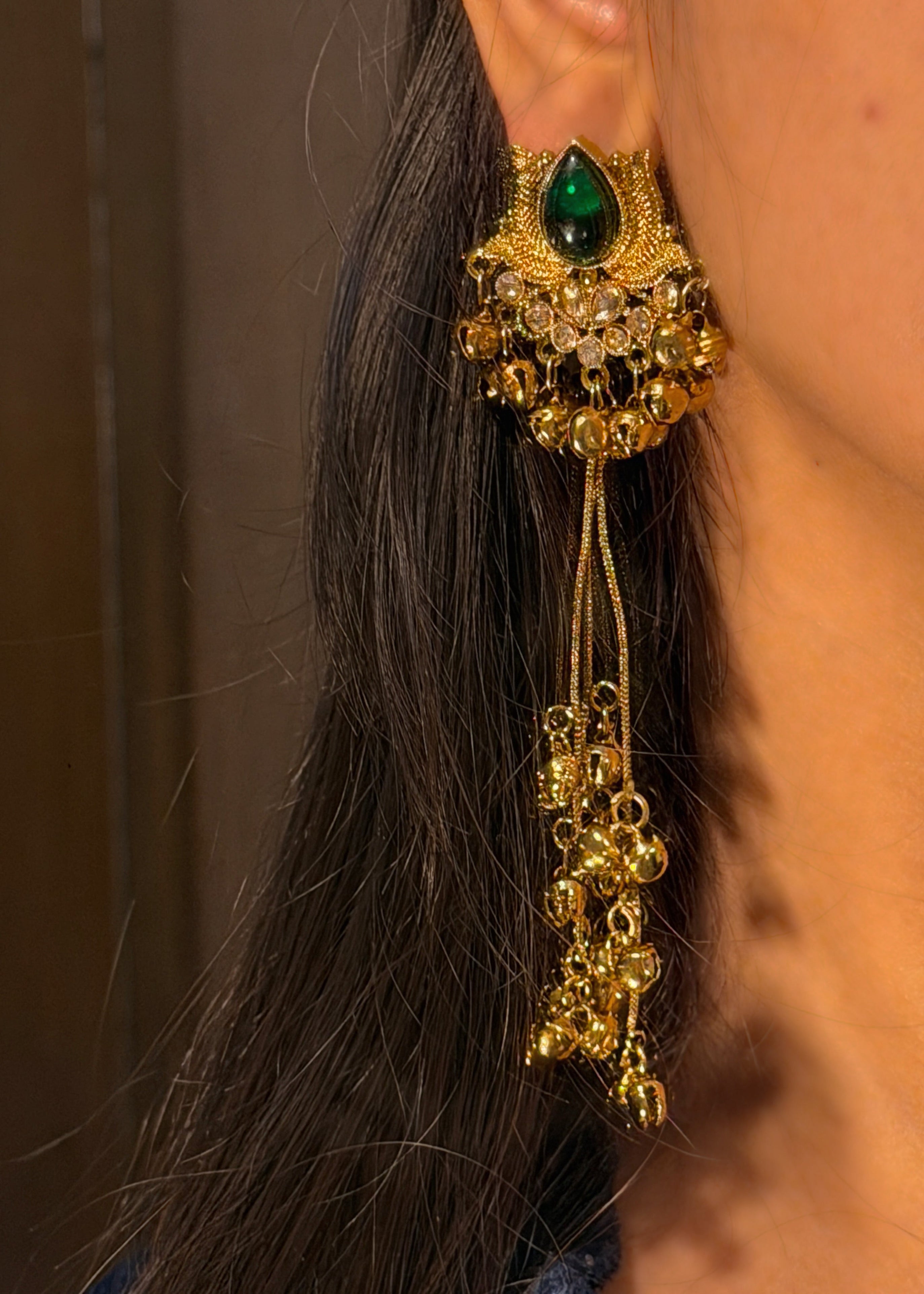 Emerald Noor Jhumka