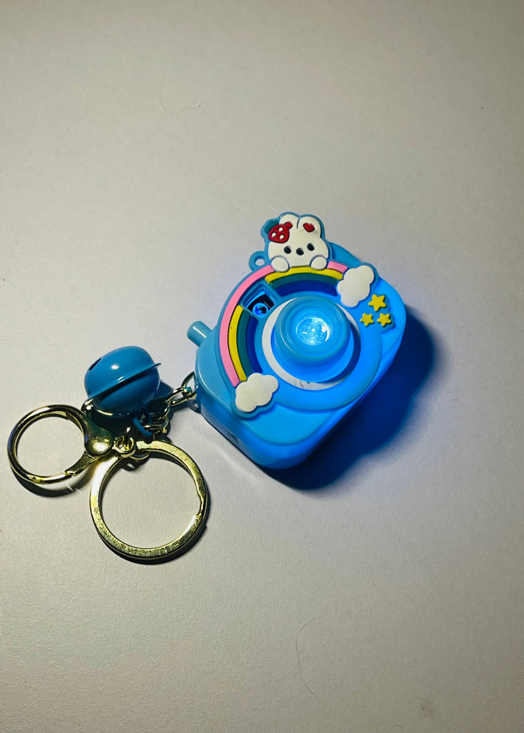 Rainbow Pop Camera Key Chain