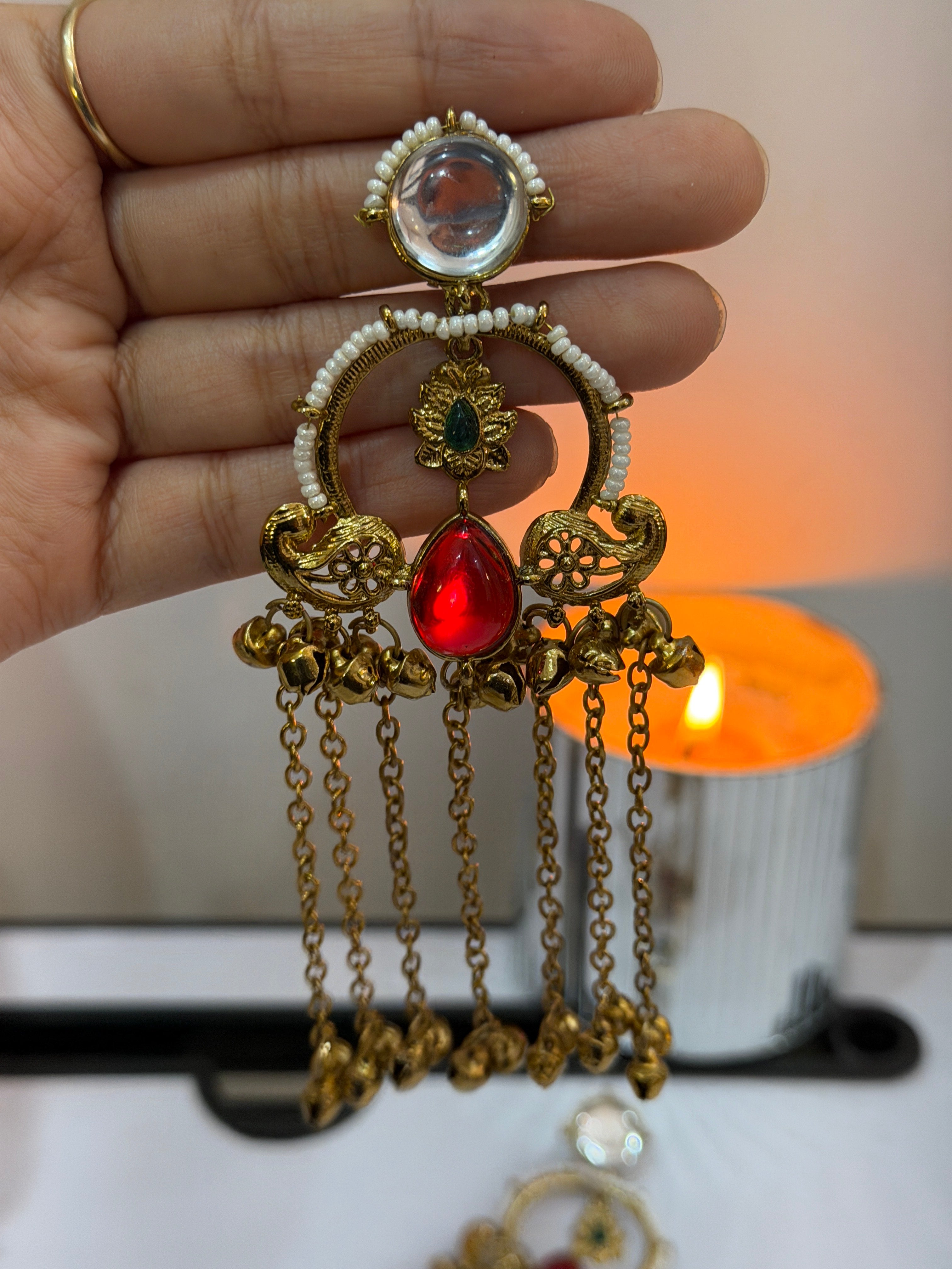 Ruby Royale Jhumka