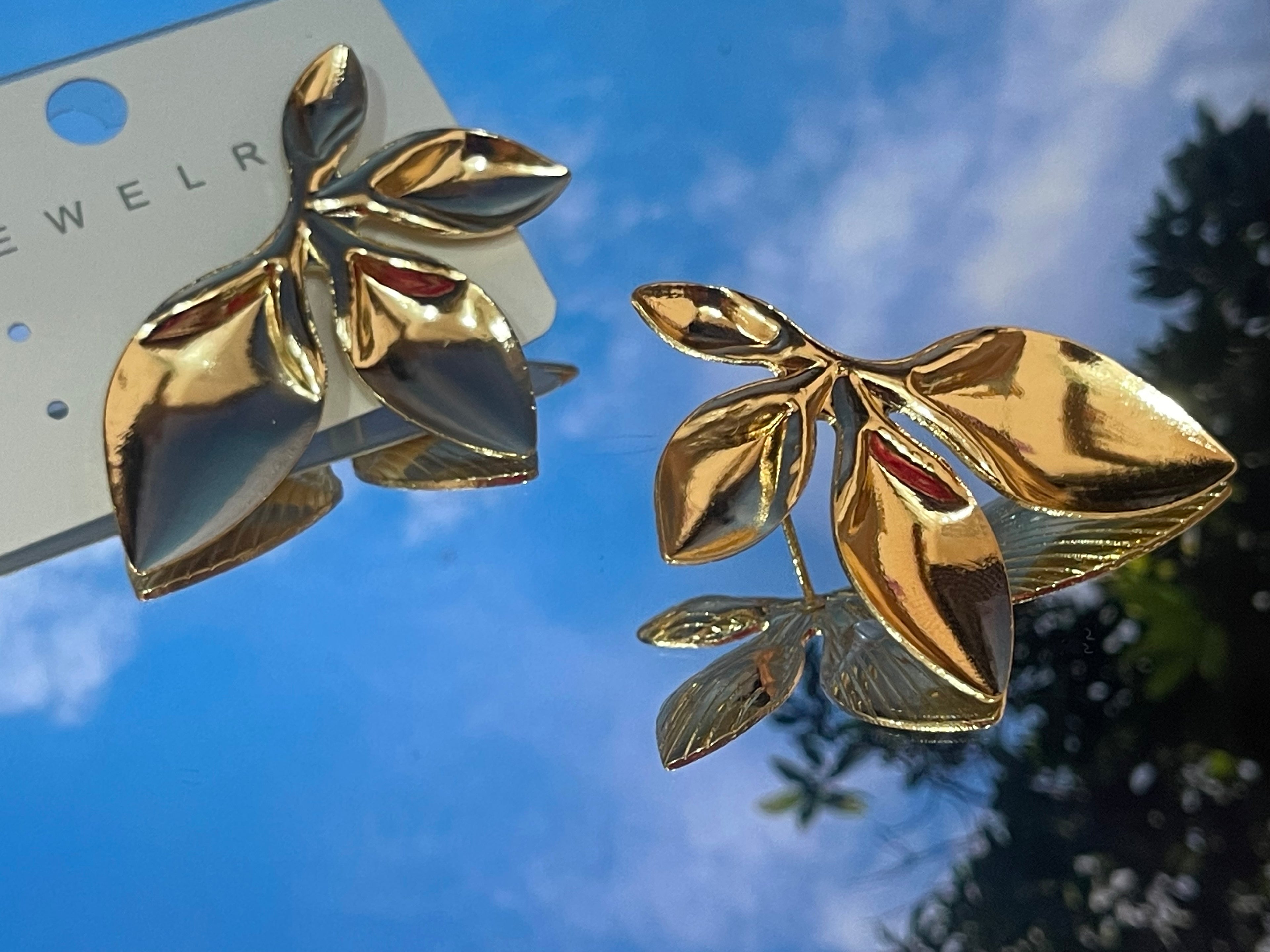Aurora Leaf Drop Earrings