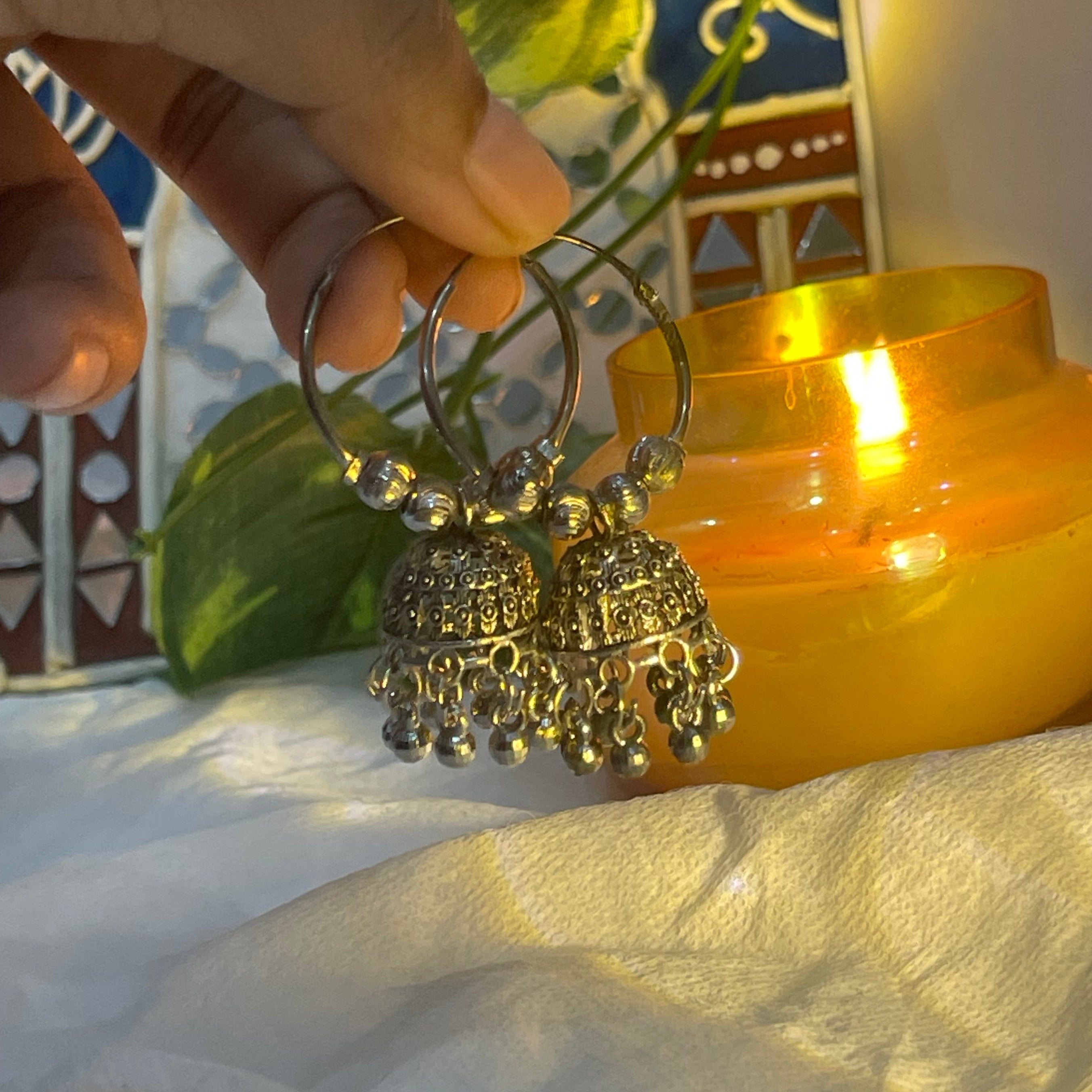 Chandni Hoop Jhumkas