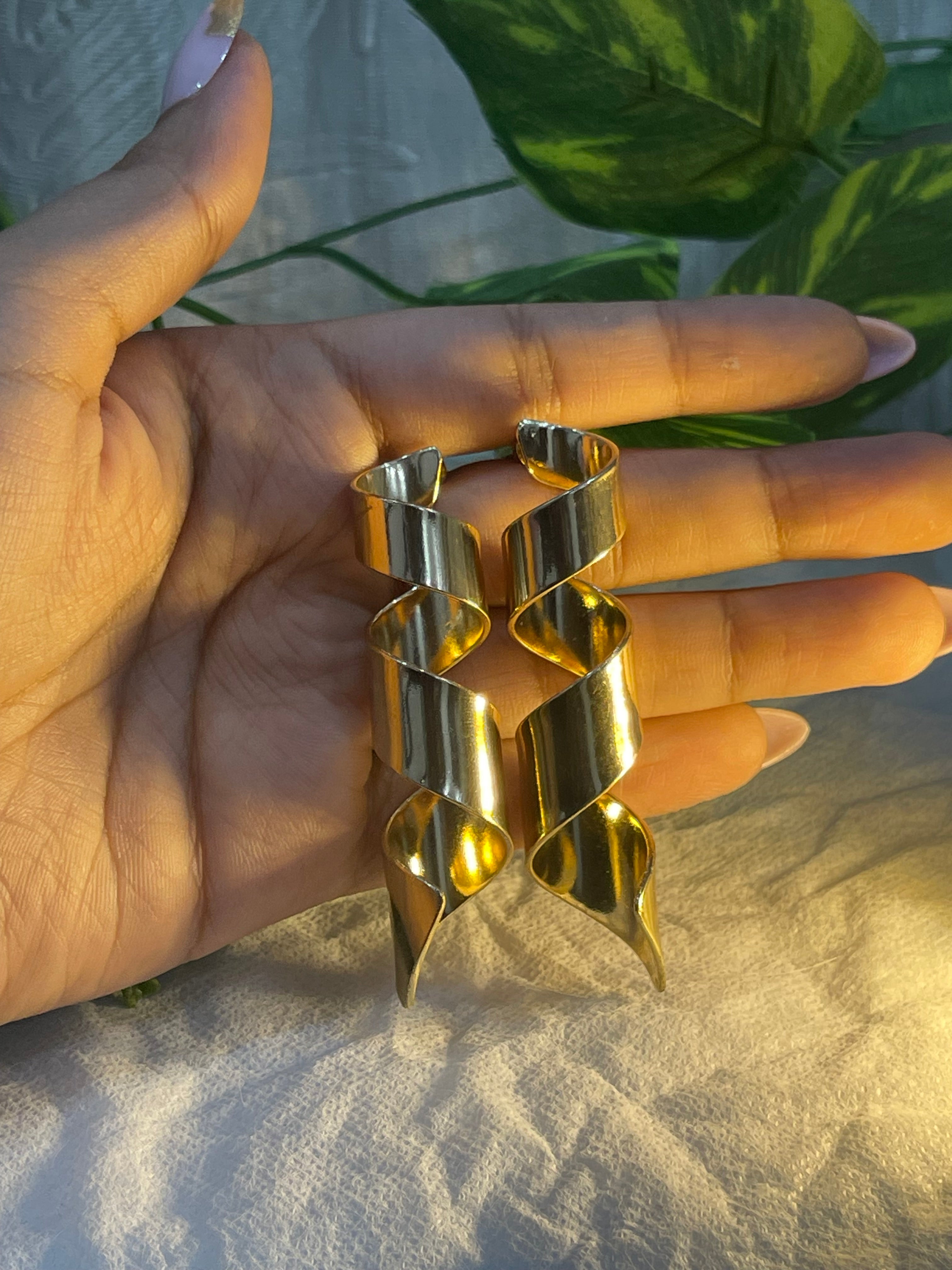 Shimmering Spiral Earrings