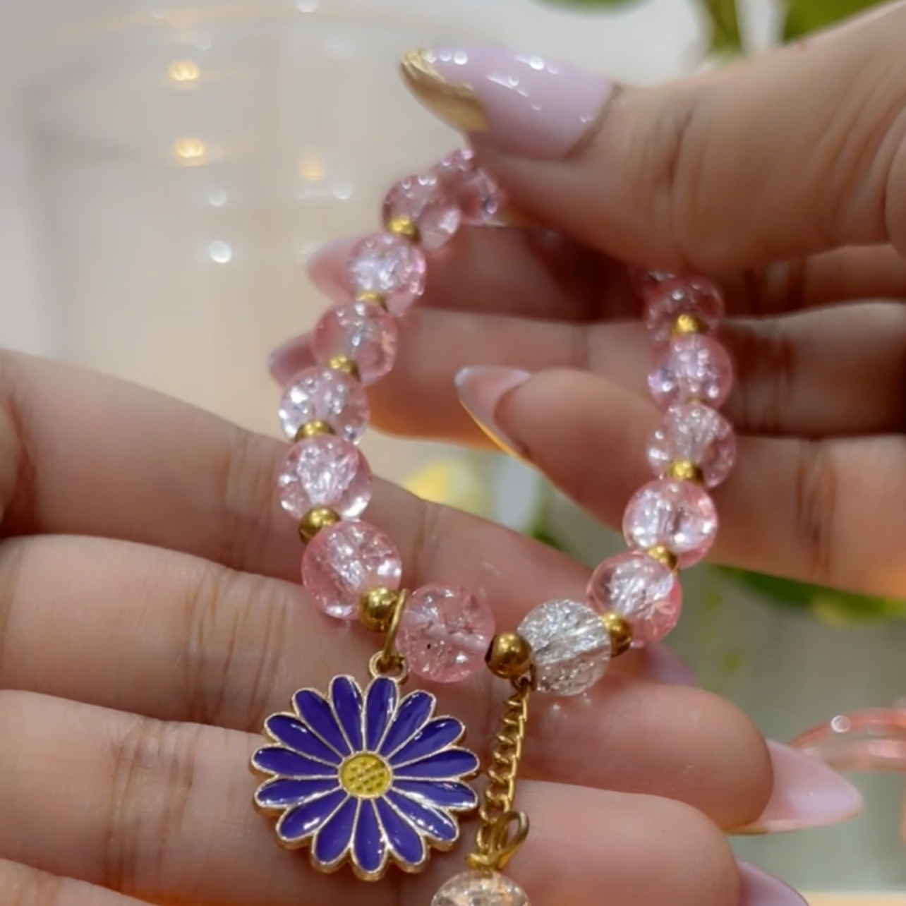 Charm Blossom bracelet(Random Colour)