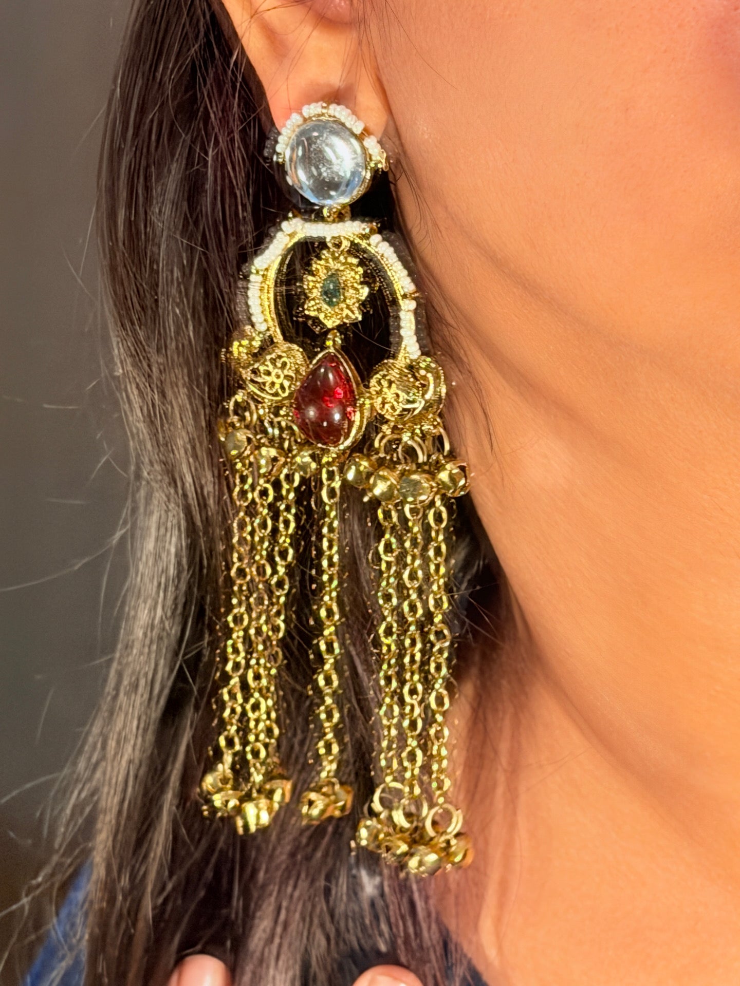 Ruby Royale Jhumka
