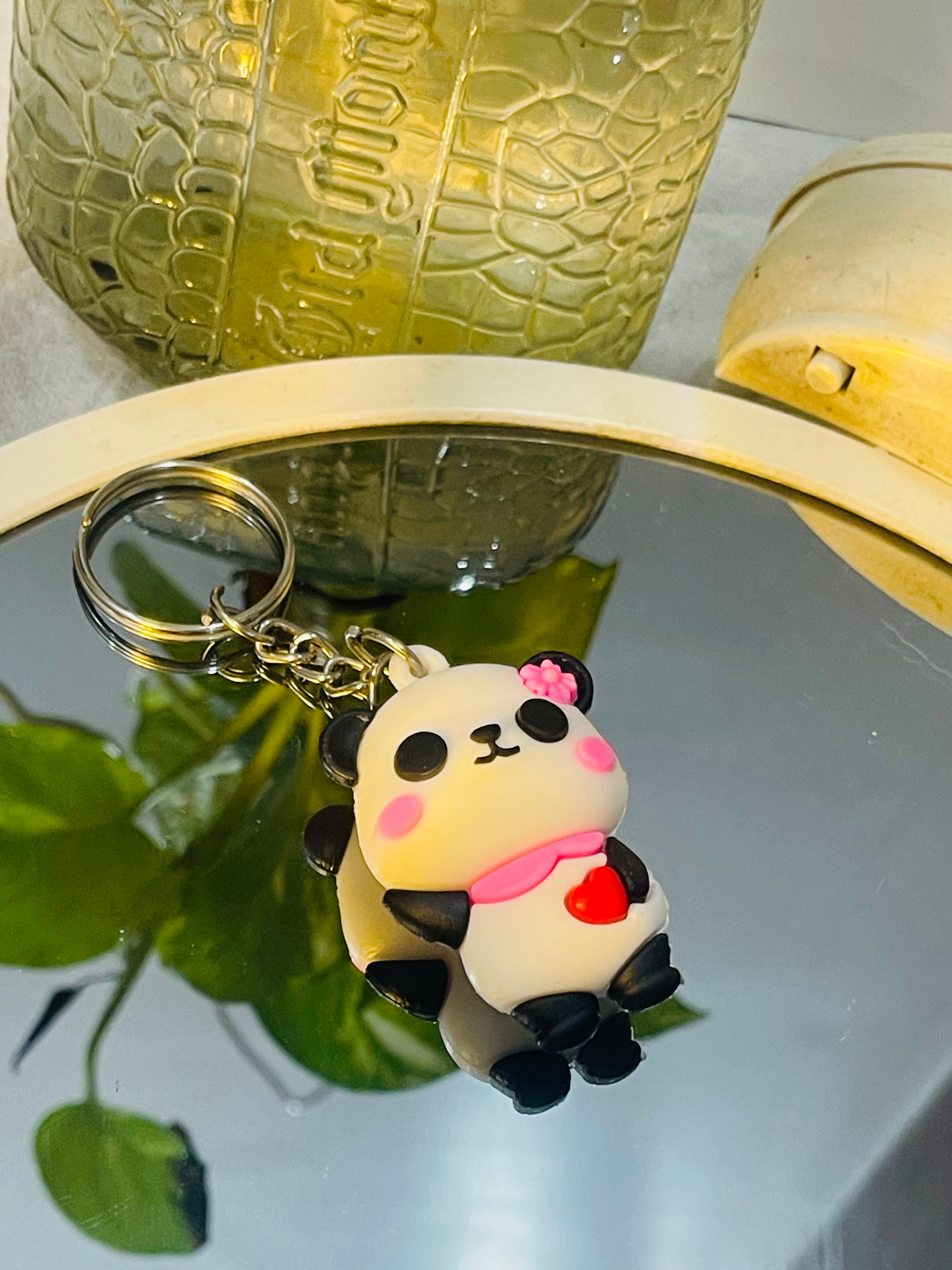 Love panda key chain