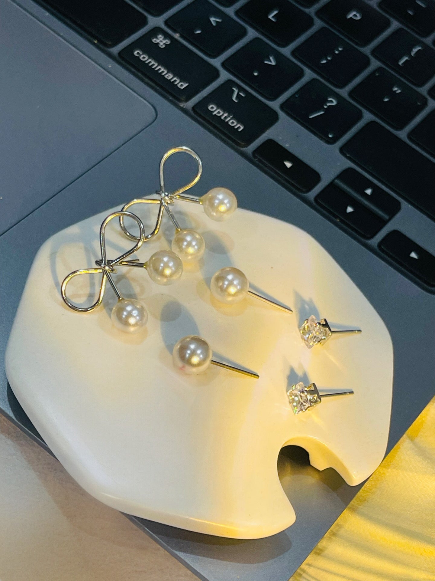 Pearl & Sparkle Earrings(Combo of 3)