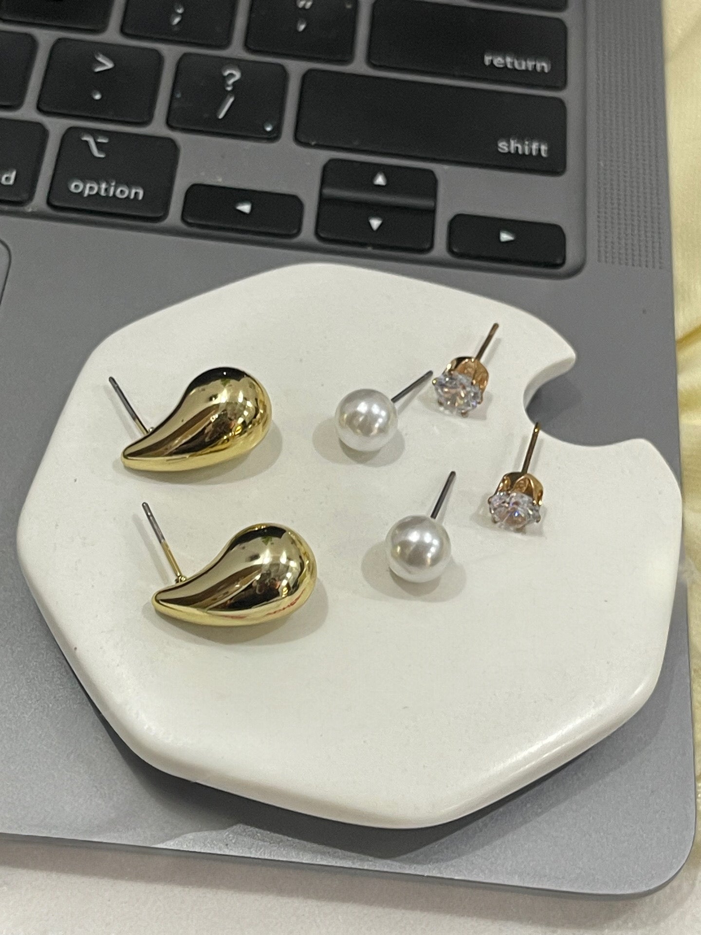 Elegance Trio Earrings(pack of 3)